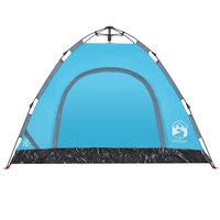 Tent 3-persoons snelontgrendeling blauw 7