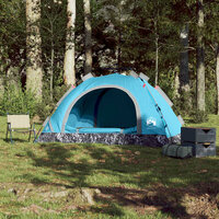 Tent 4-persoons snelontgrendeling blauw 3