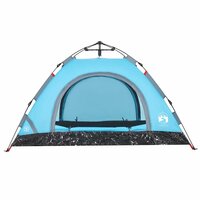 Tent 4-persoons snelontgrendeling blauw 6