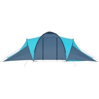 Tent 6-persoons blauw en lichtblauw 4
