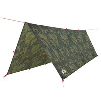 Kampeerluifel waterdicht 406x306 cm camouflage 2
