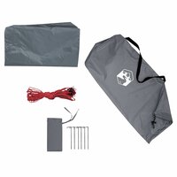 Kampeerluifel waterdicht 500x294 cm grijs en oranje 7