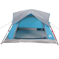 Tent 4-persoons waterdicht blauw 6