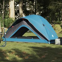 Tent 1-persoons waterdicht blauw 4