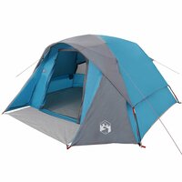 Tent 4-persoons waterdicht blauw 3