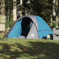 Tent 4-persoons waterdicht blauw 4