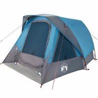 Tent 4-persoons waterdicht blauw 4