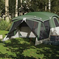 Tent met luifel 4-persoons waterdicht groen 3