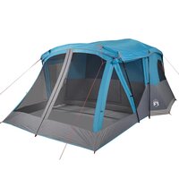 Tent met luifel 4-persoons waterdicht blauw 5