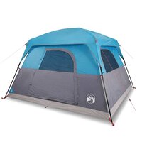 Tent 4-persoons waterdicht blauw 2