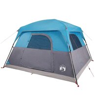 Tent 4-persoons waterdicht blauw 4