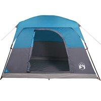 Tent 4-persoons waterdicht blauw 7