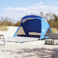 Strandtent 2-persoons waterdicht azuurblauw 4