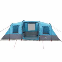 Tunneltent 6-persoons waterdicht blauw 6