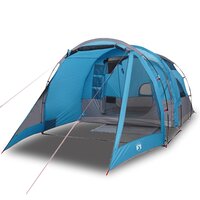 Tunneltent 4-persoons waterdicht blauw 2