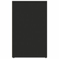 Kledingkast 80x40x65 cm bewerkt hout zwart 4