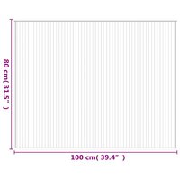 Vloerkleed rechthoekig 80x100 cm bamboe bruin 8