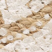 Tapijt met print rond 120 cm gevlochten jute 5