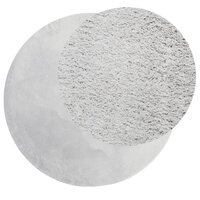 Vloerkleed HUARTE laagpolig zacht wasbaar &Oslash; 100 cm grijs 3