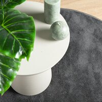 Vloerkleed OVIEDO laagpolig &Oslash; 120 cm antracietkleurig 7