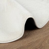 Vloerkleed OVIEDO laagpolig &Oslash; 120 cm cr&egrave;mekleurig 6