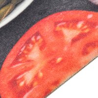 Keukenmat wasbaar wijn- en dinerprint 45x150 cm fluweel 3