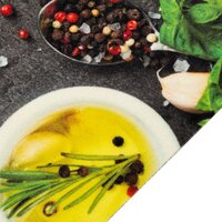 Keukenmat wasbaar kruidenprint 60x180 cm fluweel 3