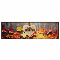 Keukenmat wasbaar herfstprint 45x150 cm fluweel 2