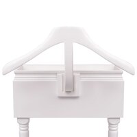 Kledingrek met kastje hout wit 4