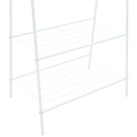 Kledingrek 59x35x150 cm wit 4