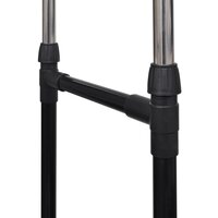 Kledingrek verstelbaar met 4 wieltjes en 2 ophangrails 4