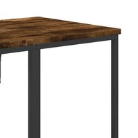 Kledingrek met schappen bewerkt hout gerookt eikenkleurig 7