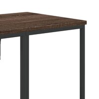 Kledingrek met schappen bewerkt hout bruin eikenkleur 7