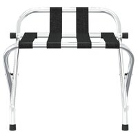 Bagagerek met rugleuning 56x39x52 cm zilverkleurig  3