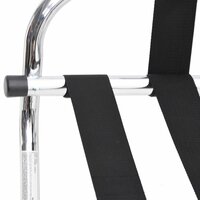 Bagagerek met rugleuning 56x39x52 cm zilverkleurig  7