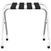 Bagagerek 56x40x49 cm zwart en zilver  3