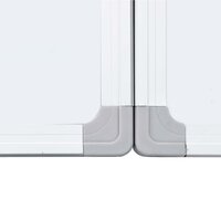 Whiteboard magnetisch inklapbaar 180x80x1,7 cm aluminium 6