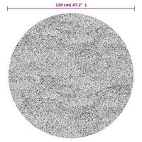 Vloerkleed wasbaar anti-slip &Oslash; 120 cm meerkleurig 6