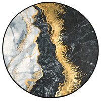 Vloerkleed wasbaar anti-slip &Oslash; 120 cm meerkleurig 2