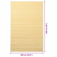 Tapijt 100x160 cm bamboe natuurlijk 7