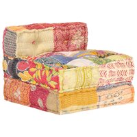 Poef modulair stof patchwork 5