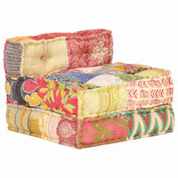 Poef modulair stof patchwork 6