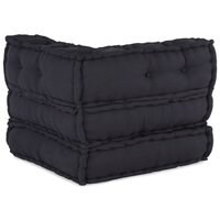 Poef modulair 70x70x54 stof antracietkleurig 7