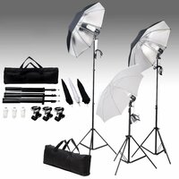 Fotostudioset met achtergrond en verlichtingsset 8