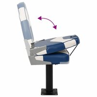 2-delige Bootstoelenset met hoge rugleuning inklapbaar 8