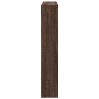 Wandkast 80x15x80 cm bewerkt hout bruin eikenkleur 5