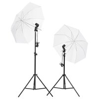 Fotostudioset met verlichtingsset, achtergrond en reflector 3