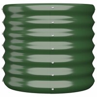 Plantenbak 40x40x36 cm gepoedercoat staal groen 3
