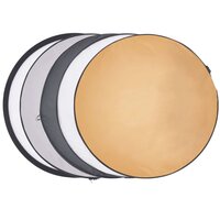 Fotostudioset met softboxlampen, achtergrond en reflector 4