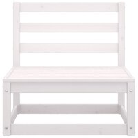 Tuinmiddenbank massief grenenhout wit 2